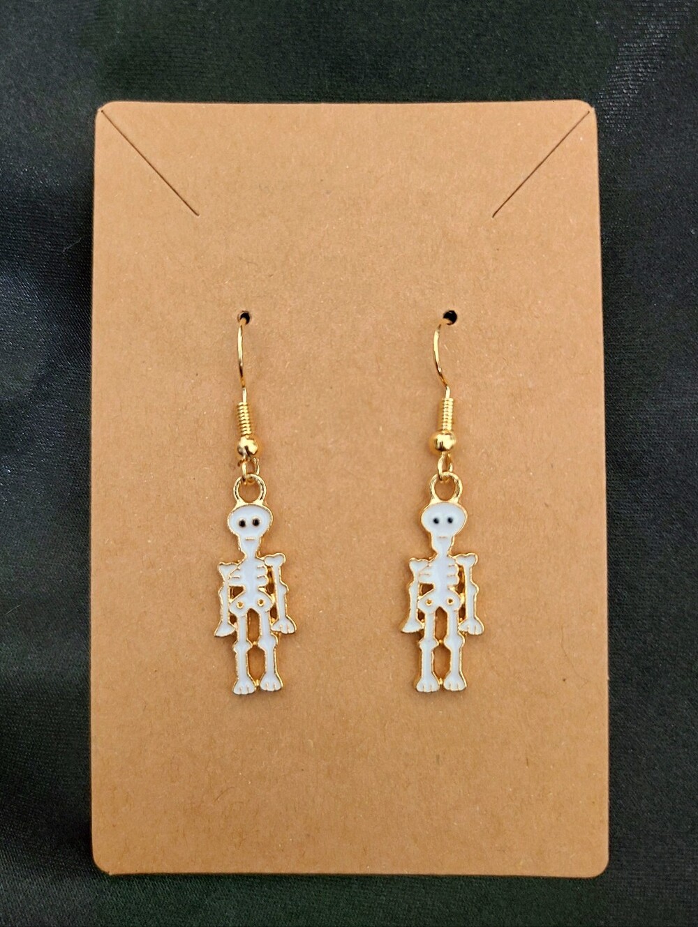 Skeleton Dangle Earrings, Halloween Earrings, Spooky Season